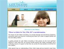 Tablet Screenshot of latetalkersconsulting.com